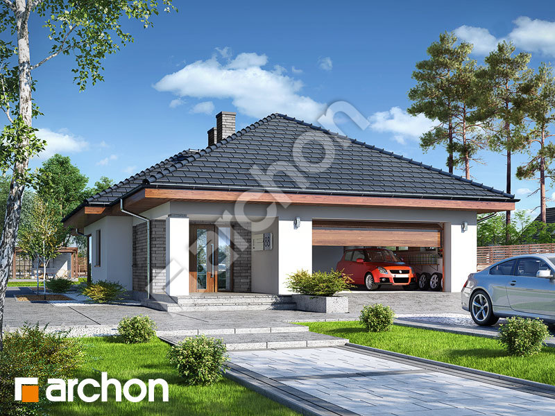 Проект будинку ARCHON+ Будинок в андромедах (Г2П) Вид 1