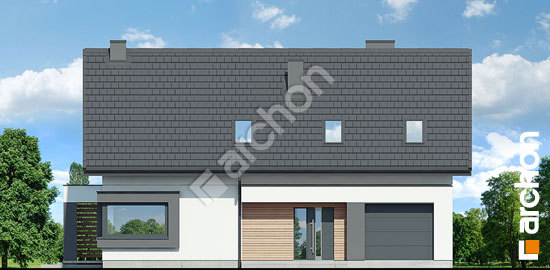 Передний фасад Дом под клеродендрумом