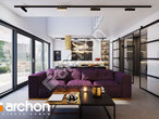 Проект будинку ARCHON+ Будинок під клеродендрумом денна зона (візуалізація 1 від 2)