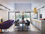 Проект будинку ARCHON+ Будинок під клеродендрумом денна зона (візуалізація 1 від 5)