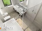 Проект будинку ARCHON+ Будинок в жонкілях 2 (Г2) візуалізація ванни (візуалізація 3 від 4)