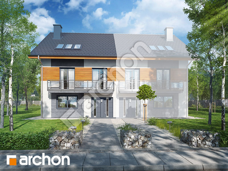 Проект будинку ARCHON+ Будинок в калвілах (Б) Вид 1