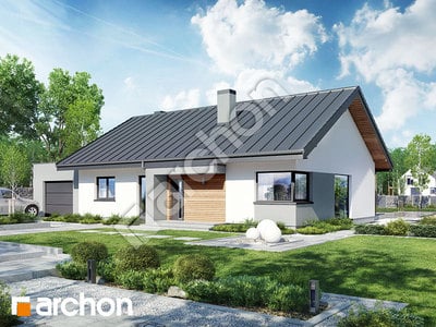 Проект дома ARCHON+ Дом под красной рябиной 8 (ГН) 