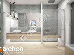 Проект будинку ARCHON+ Будинок у гортензіях 2 (Г2) візуалізація ванни (візуалізація 3 від 1)