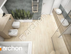 Проект будинку ARCHON+ Будинок у гортензіях 2 (Г2) візуалізація ванни (візуалізація 3 від 4)