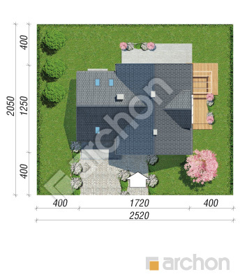 Проект дома ARCHON+ Дом в гортензиях 2 (Г2) Ситуація