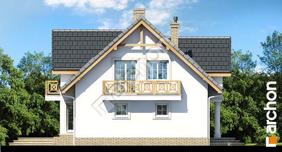 Боковой фасад Дом в мирабелле вер.2