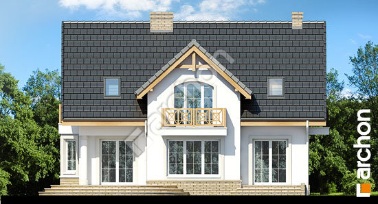 Дворовий фасад Будинок в мірабеллі вер.2