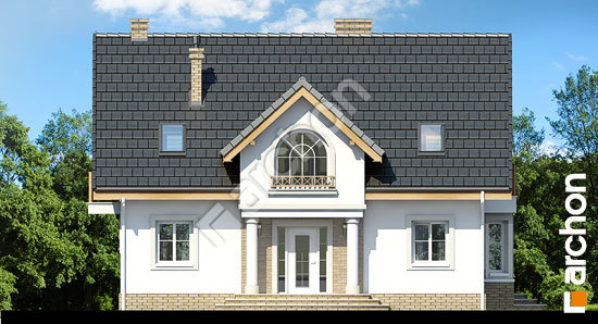 Передний фасад Дом в мирабелле вер.2