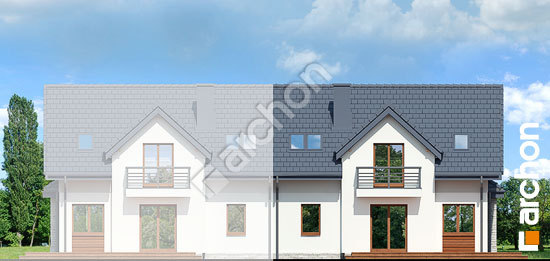 Дворовой фасад Дом в цикламенах вер. 3