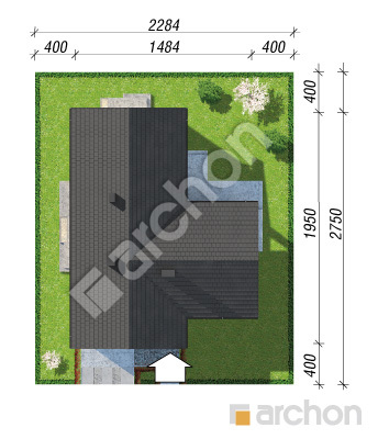 Проект дома ARCHON+ Дом в видличках Ситуація