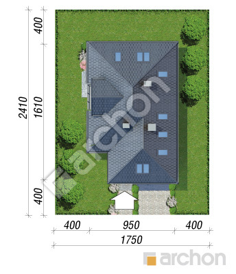 Проєкт будинку ARCHON+ Будинок в гемантусі Ситуація