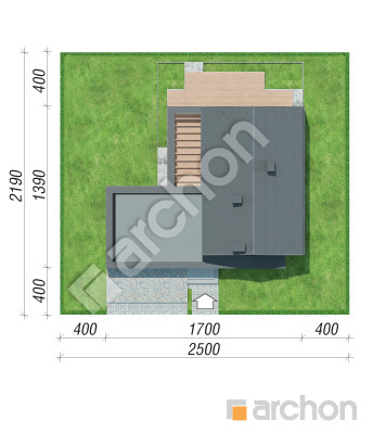 Проєкт будинку ARCHON+ Будинок в евкаліптах 2 (Г2) Ситуація