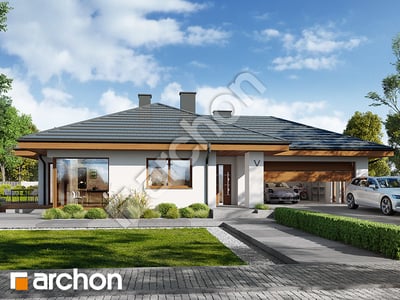 Проєкт будинку ARCHON+ Будинок в амарантах 3 вер.2 