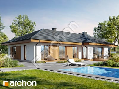 Проєкт будинку ARCHON+ Будинок в амарантах 3 вер.2 Вид 2