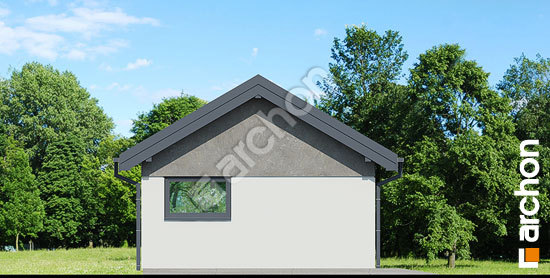 Боковой фасад Двухместный гараж Г37