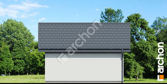 Дворовой фасад Двухместный гараж Г37