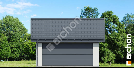 Передній фасад Двомісний гараж Г37