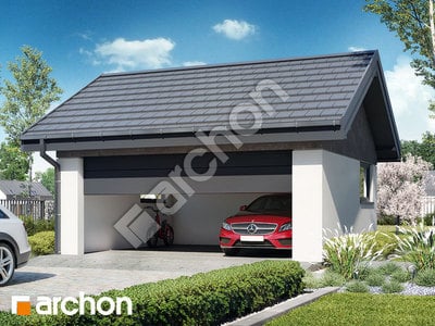 Проект дома ARCHON+ Двухместный гараж Г37