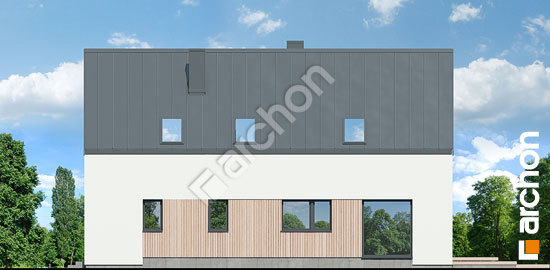 Боковой фасад Дом в папаверах 3 (Г2Е)