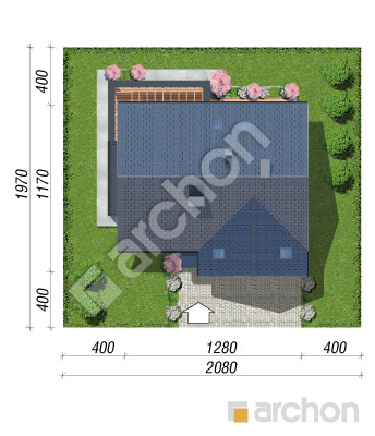 Проєкт будинку ARCHON+ Будинок в нефрісах 2 (Г2) Ситуація