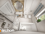 Проект будинку ARCHON+ Будинок у вівсянниці візуалізація ванни (візуалізація 3 від 4)