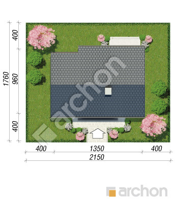 Проект дома ARCHON+ Дом в овсянницах Ситуація
