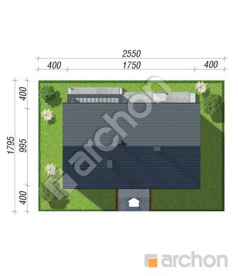 Проєкт будинку ARCHON+ Будинок в ромашках 3 (А) Ситуація