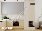 Проект дома ARCHON+ Дом в рубинах 2 (Б) визуализация кухни 1 вид 1