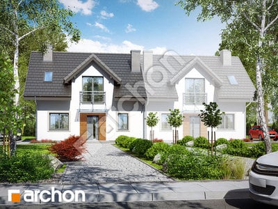 Проект дома ARCHON+ Дом в рубинах 2 (Б) 