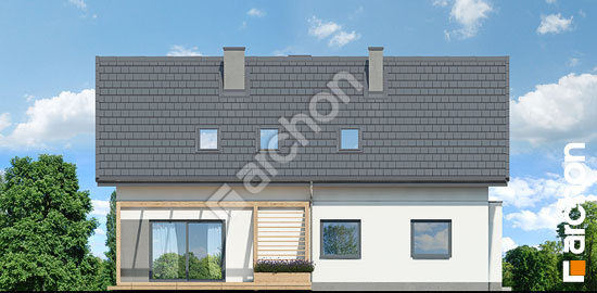 Дворовий фасад Будинок в хлорофітумі 10