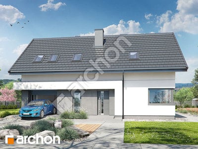 Проєкт будинку ARCHON+ Будинок в хлорофітумі 10 