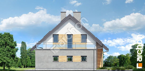 Боковой фасад Дом в хостах