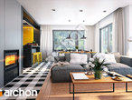 Проект дома ARCHON+ Дом в хостах дневная зона (визуализация 1 вид 3)