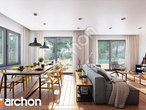 Проект дома ARCHON+ Дом в хостах дневная зона (визуализация 1 вид 4)