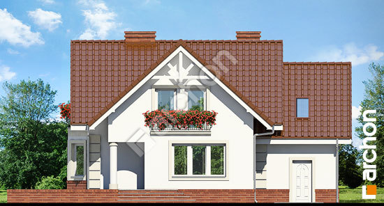 Дворовой фасад Дом под горной сосной (П) вер.2