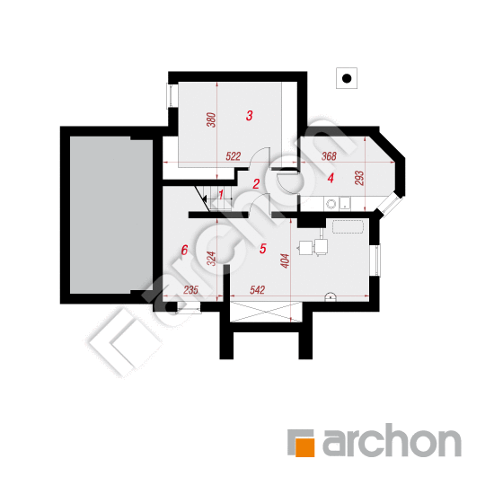 Проект дома ARCHON+ Дом под горной сосной (П) вер.2 План підвалу