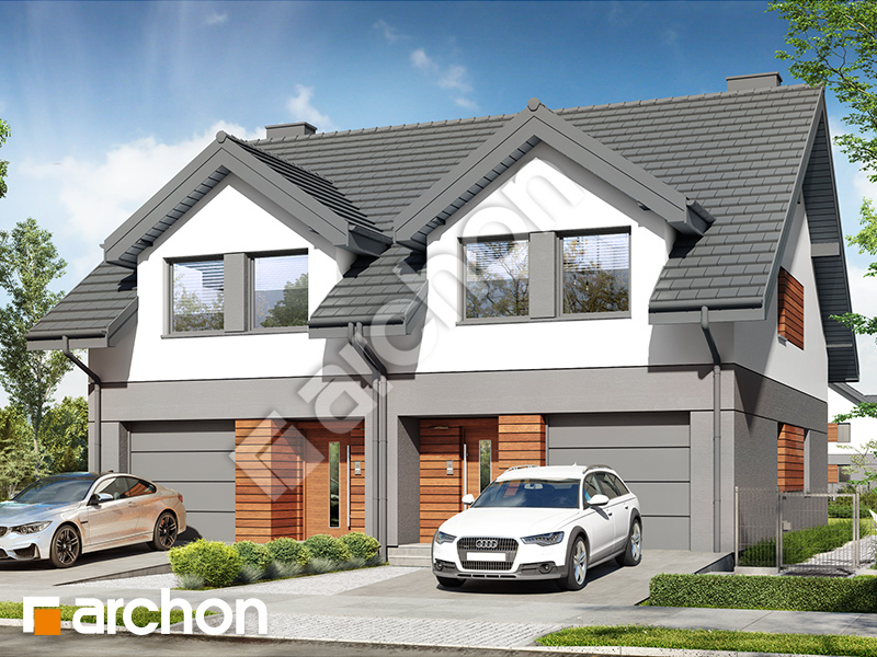 Проєкт будинку ARCHON+ Будинок в рівіях 5 (ГР2) вер.2 Вид 1
