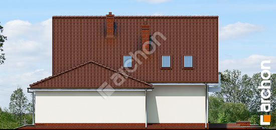 Боковой фасад Дом в очанке (Г2) вер.2