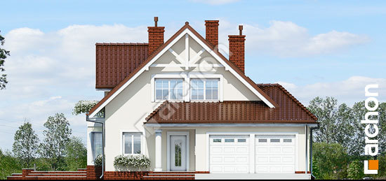 Передний фасад Дом в очанке (Г2) вер.2