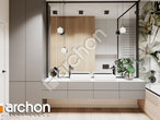 Проект дома ARCHON+ Дом под гинко 19 (ГС) визуализация ванной (визуализация 3 вид 1)