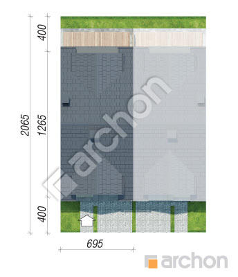 Проєкт будинку ARCHON+ Будинок під гінко 19 (ГС) Ситуація