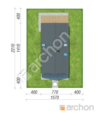 Проєкт будинку ARCHON+ Будинок в асаринах 2 (Е) ВДЕ Ситуація