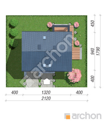Проєкт будинку ARCHON+ Будинок в айдаредах 11 Ситуація