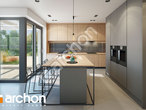Проект дома ARCHON+ Дом в галантусах (Г2) визуализация кухни 1 вид 1