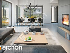 Проект дома ARCHON+ Дом в галантусах (Г2) дневная зона (визуализация 1 вид 2)