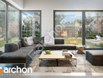Проект дома ARCHON+ Дом в галантусах (Г2) дневная зона (визуализация 1 вид 4)