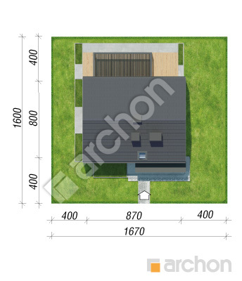 Проект дома ARCHON+ Дом в кронселах 2 Ситуація
