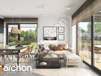 Проект дома ARCHON+ Дом в кронселах 2 дневная зона (визуализация 1 вид 3)