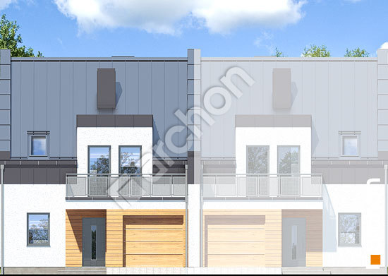 Передний фасад Дом под агавами 2 (С) вер. 2